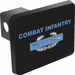 U.S. Army Combat Infantry Badge With Text Trailer Hitch Cover