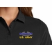 U.S. Army Combat Infantry Badge with Text Women's Stain-Release Polo