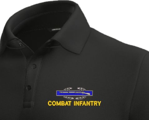 U.S. Army Combat Infantry (CIB) Moisture Wicking Polo