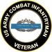 U.S. Army Combat Infantryman 4th Award Veteran Sticker Decal
