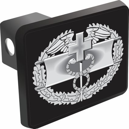 U.S. Army Combat Medical First Award Badge Trailer Hitch Cover