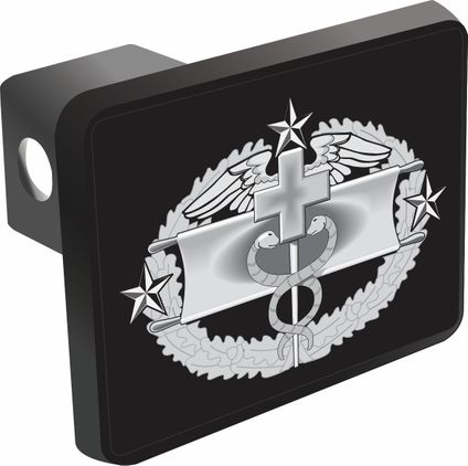 U.S. Army Combat Medical Fourth Award Badge Trailer Hitch Cover