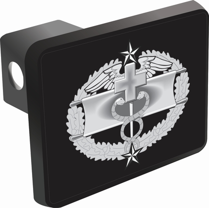U.S. Army Combat Medical Third Award Badge Trailer Hitch Cover