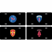U.S. Army Command License Plates Thumbnail Illustration
