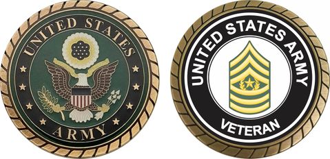 U.S. Army Command Sergeant Major Veteran Challenge Coin