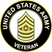 U.S. Army Command Sergeant Major Veteran Sticker Decal