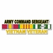 U.S. Army Command Sergeant Vietnam Veteran Window Strip Decal