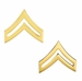 U.S. Army Corporal Gold Collar Rank Insignia
