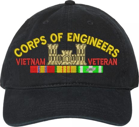 U.S. Army Corps of Engineers Vietnam Veteran Unstructured Dad Cap