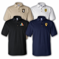 U.S. Army Custom Embroidered Division Polo Shirts Thumbnail Illustration