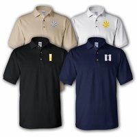 U.S. Army Custom Embroidered Rank Insignia Polo Golf Shirts Thumbnail Illustration