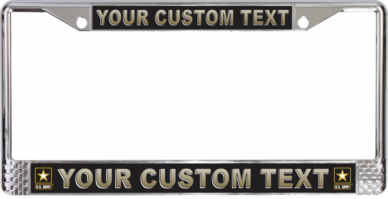 U.S. Army Custom License Plate Frame