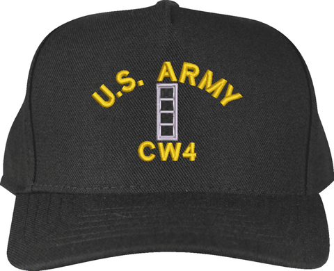 U.S. Army CW4 Custom Embroidered Cap