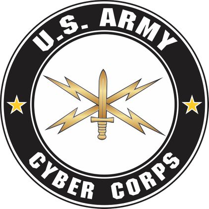 U.S. Army Cyber Corps Round Decal
