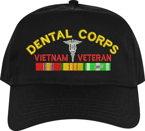 U.S. Army Dental Corps Vietnam Veteran Embroidered Cap