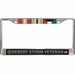 U.S. Army Desert Storm Veteran 3-Ribbon Stack License Plate Frame