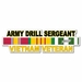 U.S. Army Drill Sergeant Vietnam Veteran Window Strip Decal