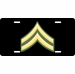 U.S. Army E-4 Corporal License Plate