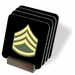 U.S. Army E-6 Staff Sergeant Coasters - Set of 4