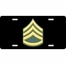 U.S. Army E-6 Staff Sergeant License Plate