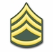 U.S. Army E-6 Staff Sergeant Rank Insignia Window Sticker