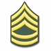 U.S. Army E-7 Sergeant 1st Class Rank Insignia Window Sticker