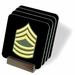 U.S. Army E-8 Master Sergeant Coasters - Set of 4