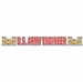 U.S. Army Engineers Window Strip Sticker Decal