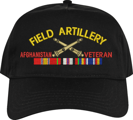 U.S. Army Field Artillery Afghanistan Veteran Embroidered Cap