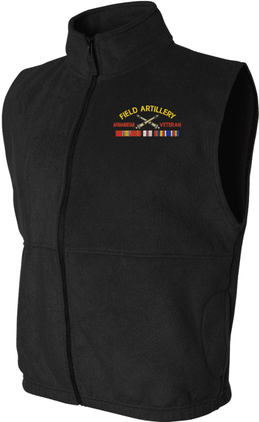 U.S. Army Field Artillery Afghanistan Veteran Fleece Vest