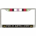 U.S. Army Field Artillery Afghanistan Veteran License Plate Frame