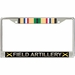 U.S. Army Field Artillery Gulf War Veteran License Plate Frame