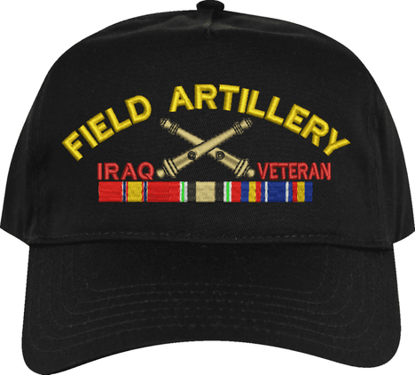 U.S. Army Field Artillery Iraq Veteran Embroidered Cap