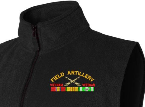 U.S. Army Field Artillery Vietnam Veteran Fleece Vest