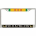 U.S. Army Field Artillery Vietnam Veteran License Plate Frame
