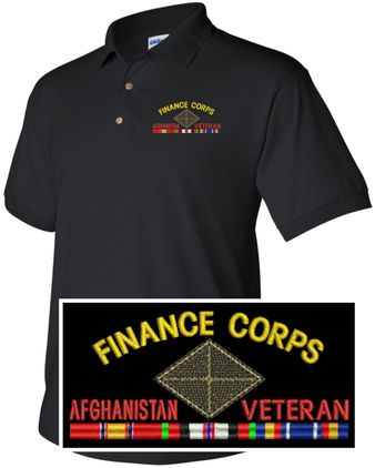 U.S. Army Finance Corps Afghanistan Veteran Polo