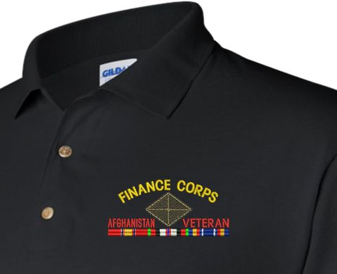 U.S. Army Finance Corps Afghanistan Veteran Polo