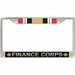 U.S. Army Finance Corps Iraq Veteran License Plate Frame