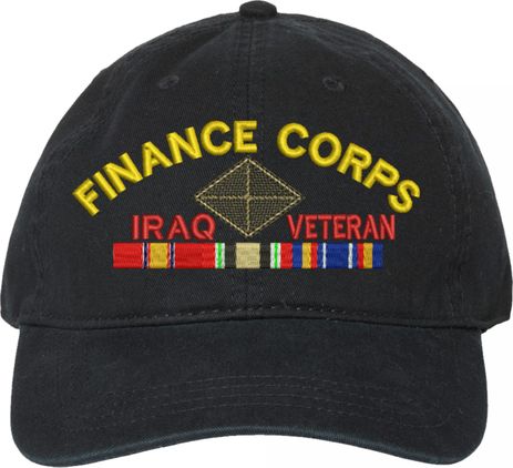 U.S. Army Finance Corps Iraq Veteran Unstructured Dad Cap