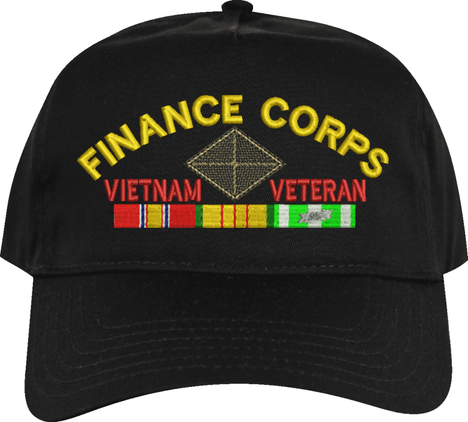 U.S. Army Finance Corps Vietnam Veteran Embroidered Cap