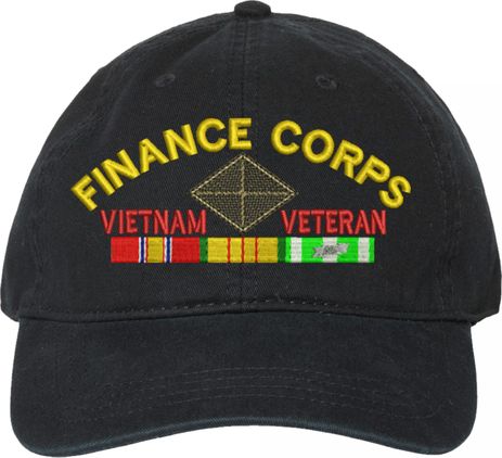 U.S. Army Finance Corps Vietnam Veteran Unstructured Dad Cap