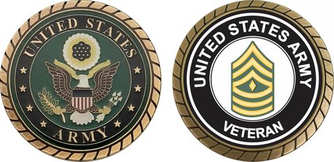 U.S. Army First Sergeant Veteran Challenge Coin