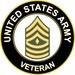 U.S. Army First Sergeant Veteran Sticker Decal