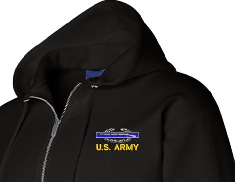 U.S. Army (CIB) Full Zip Hoodie