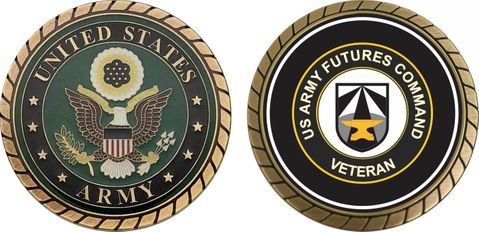 U.S. Army Futures Command Veteran Round Challenge Coin
