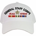 U.S. Army General Staff Corps Iraq Veteran Embroidered Cap