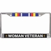 U.S. Army Global War on Terrorism Ribbon Woman Veteran License Plate Frame