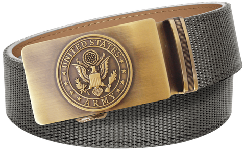 U.S. Army Grey Nylon Weave Slide Belt