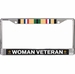 U.S. Army Gulf War Ribbon Woman Veteran License Plate Frame