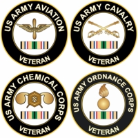 U.S. Army Gulf War Veteran Decals Thumbnail Illustration